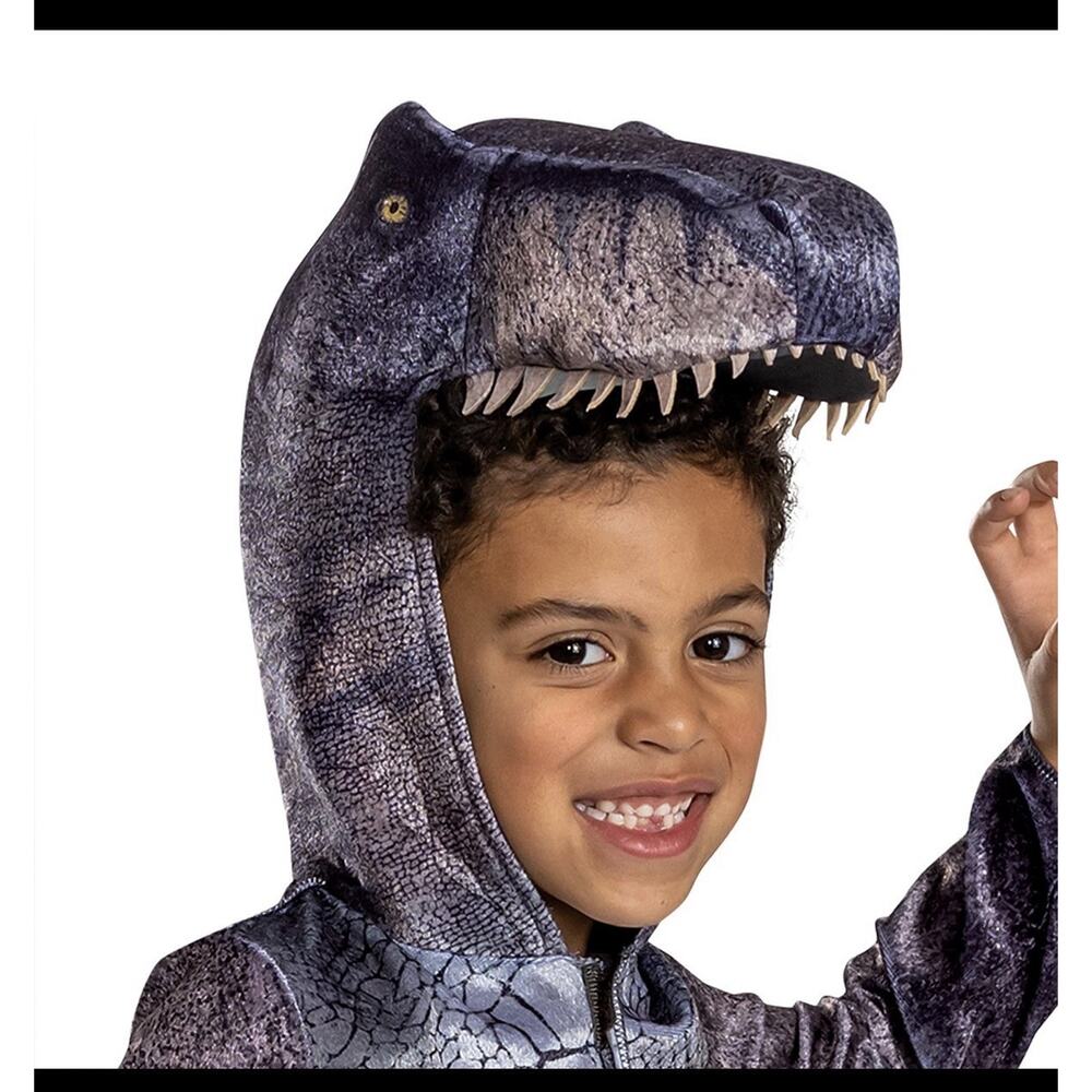 Boys' Jurassic World T-Rex Saga Classic Costume Jumpsuit Med (7/8) - Picture 2 of 5